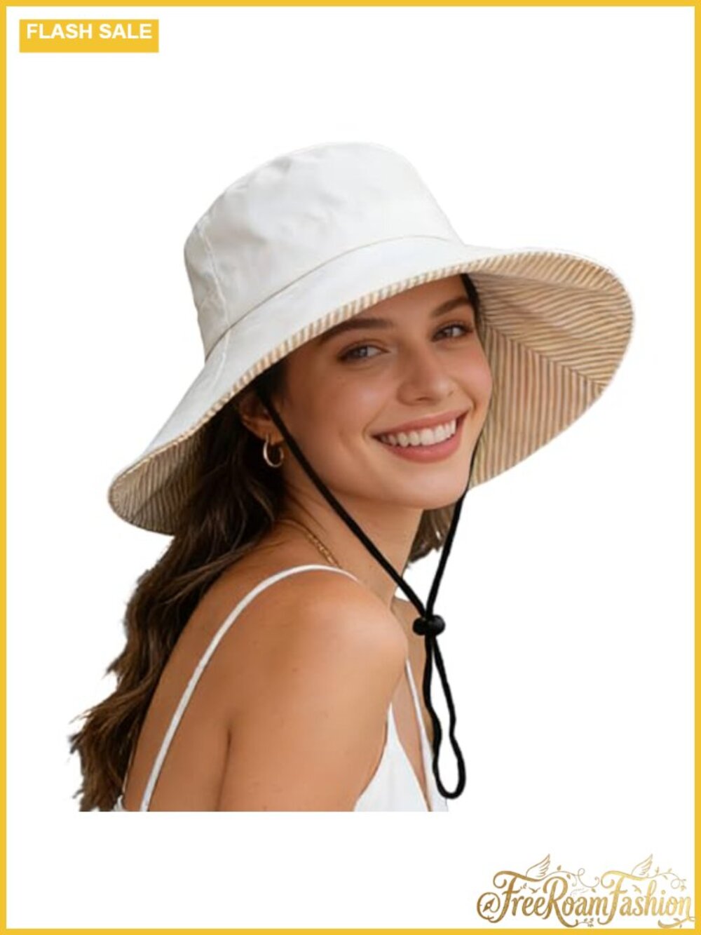 Women's Wide Brim UPF 50+ Packable Sun Hat Foldable Beach Bucket Hat